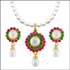 Amita pearl set - JPMR-0131 - Click here to View more details about this Product